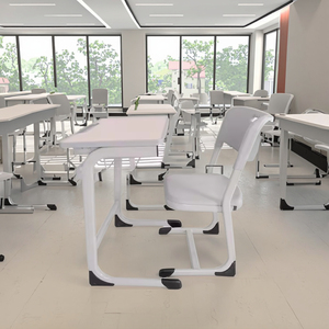 Thiết kế hiện đại Chiều cao có thể điều chỉnh Durable sinh viên Bàn và ghế cho Trung Học và cao trường lớp học sử dụng trường Bộ - Product Image 6