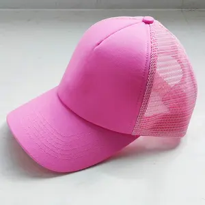 도매 사용자 정의 로고 5 패널 야구 모자 성인용 남녀 공용 폼 메쉬 트럭 운전사 모자 3D 자수 디지털 인쇄 남성 여성