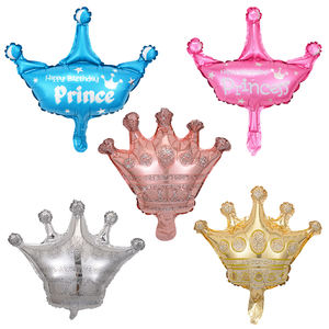 بالونات من رقائق الألومنيوم المعدنية على شكل تاج لتزيين أعياد الميلاد وحفلات التخرج بأحجام كبيرة/متوسطة/صغيرة - Product Image 1