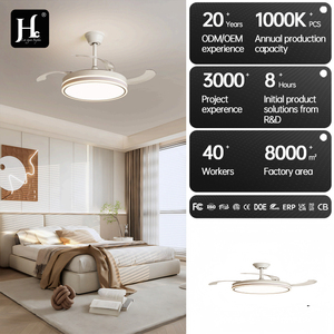 Modern <b>LED</b> Ceiling Fan <b>Light</b> 42 Inch DC Motor Remote Control 3 Blades Downrod Mount Living <b>Room</b> Minimalist Design 3000K-6000K - Product Image 2