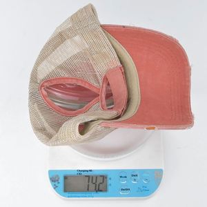 Wholesale Women's <b>Light</b> Version Multicolor 6 Panels Baseball Cap New Ponytail Washed <b>Net</b> Cap - Product Image 6