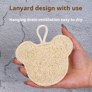 Cartoon Flower-Shaped Loofah Bath Towel Natural Sponge Scrub for Adults and Children for Bath Cleaning - Product Image 4