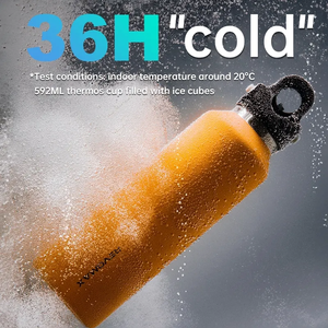 Bottiglia Termica Compatta Revomax per Borsa, Mantiene l'Acqua Calda o Fredda Tutto il Giorno, Thermos in Acciaio Inox per Stile di Vita Attivo - Product Image 1
