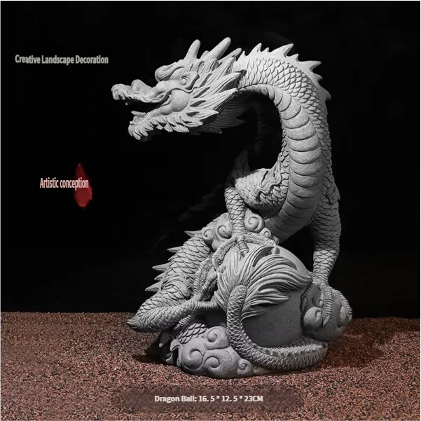 Shenlong holding pearl-large size