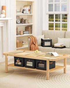 Contenedores Plegables para Almacenamiento de Ropa con Asas y Ventana, Organizador de Tela para Armario, Caja de Almacenamiento para Sala de Estar o Dormitorio - Product Image 6