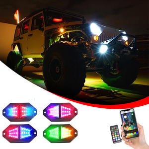 Car Underglow <span class=keywords><strong>4X4</strong></span> Offroad RGB LED Car Ambient Rock Light Musique clignotante Camions Off Road ATV UTV RZR SUV LED Atmosphere Light - Product Image 6
