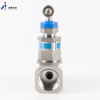 Válvulas de purga y bloque de acero inoxidable de 6000PSI, válvulas de gas de aguja de alta presión SS316