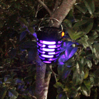 Lampe anti-moustiques électrique puissante, solaire, rechargeable par USB, étanche, pour l'extérieur, l'été, le jardin, le camping
