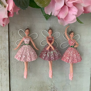 Décoration de Noël d'intérieur et d'extérieur, personnalisée, élégante, en forme de ballerine, en résine, rose, mignonne, fabriquée en Chine - Product Image 1