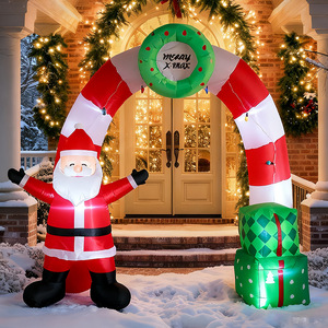 Custom Large Size <strong>Giant</strong> 8m Christmas Decoration Inflatable Arch Santa Claus Snowman Arch Outdoor Inflatable Gift Arches Model - Product Image 6
