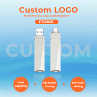 Clé USB 3.0 Type-C double interface métallique haute vitesse 2026, 32 Go/64 Go/128 Go, OTG pour téléphone, iPhone, MacBook, ordinateur portable, tablette