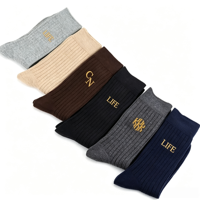 Chaussettes en coton respirantes et colorées, personnalisables avec logo, bord ondulé, style décontracté, bordure festonnée, absorbant la transpiration, vente en gros