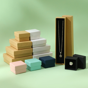 Caja de papel para collar personalizada, embalaje de regalo de joyería ecológico para almacenamiento de collares, tipo caja con tapa <span class=keywords><strong>Heaven</strong></span> and Earth - Product Image 1