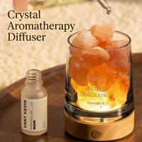 Diffuseur de cristal personnalisé avec formule d'huiles essentielles végétales naturelles douces, emballage exquis pour souvenirs d'anniversaire et décoration de chambre