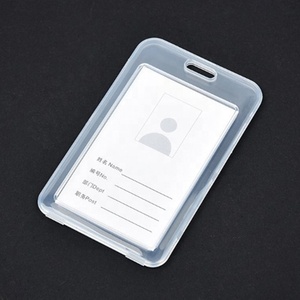 Hộp Đựng Thẻ ID Dọc Trong Suốt Bằng Nhựa <span class=keywords><strong>PP</strong></span> Cứng Phủ Kín Toàn Bộ - Product Image 3