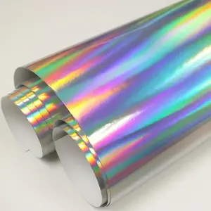 Vinilo holográfico iridiscente arcoíris para coche, envoltura de vinilo metálico cromado arcoíris de 3 capas, pegatinas para coche, rollo de película, vinilo para coche