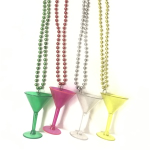 32 "6mm surtidos Color Mardi Gras de Color de vidrio de Martini - Product Image 2