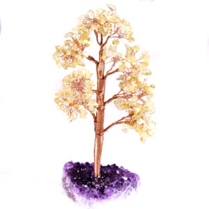 Amayra 크리스탈에서 자수정 클러스터 기반과 도매 광택 황수정 보석 나무 인도 수출 - Product Image 3