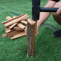 Pembelah Kayu Manual Mini Ringan Portabel, Pemroses Kayu Bakar Murah, Pembelah Kayu Lunak