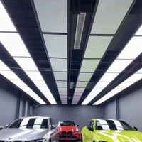 3-PSC Garage Led Detail RGB Wall Wood Led Ceiling Light and Nine-square Grid Panel Light Panel Connector QOXOQ