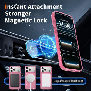 Funda Magnética Transparente con Purpurina para <span class=keywords><strong>iPhone</strong></span> 17 <span class=keywords><strong>Pro</strong></span> <span class=keywords><strong>Max</strong></span>, 17e, Air 16 <span class=keywords><strong>Pro</strong></span>, 15 Plus, <span class=keywords><strong>14</strong></span>, 13, 12, 11, Antigolpes, Brillante, para Mujer - Product Image 6