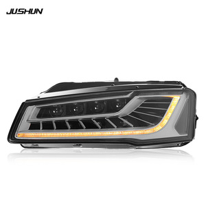 Ensemble de phares Jushun Audi A8, LED à haute luminosité, matrice DRL, clignotants séquentiels, 2011-2017 - Product Image 3