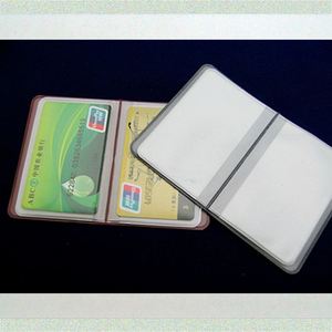 Porta Tarjetas de PVC Transparente de Alta Calidad con Logotipo Personalizado de Fábrica para Empacar Tarjetas de Identificación, Crédito y Visa - Product Image 6