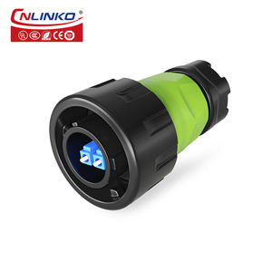CNLINKO YM24 мужской женский разъем панели IP68 водонепроницаемый волоконно-оптический кабельный разъем - Product Image 2