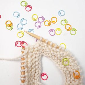 30 marqueurs de mailles métalliques hélicoïdaux, anneaux de crochet multicolores, marqueurs de crochet verrouillables pour le tricot et le crochet - Product Image 3
