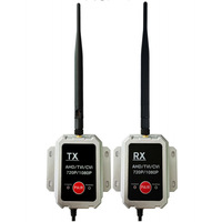 Caméra de recul numérique sans fil 2,4 GHz HD 720P/1080P AHD avec moniteur, émetteur-récepteur longue portée, boîte de transmission 12-36V 3W étanche