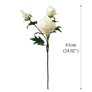 Flores artificiales para decoraciones de boda, rosas artificiales