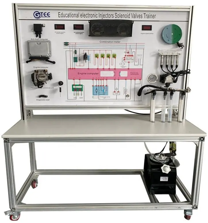 Учебное оборудование для системы впрыска и зажигания автомобильного топлива