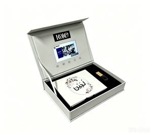 Photo Packaging Linen <strong>Box</strong> with Video Display Screen Included Elegant Paper <strong>Box</strong> for Family <strong>Wedding</strong> Photos Memory <strong>Keepsake</strong> <strong>Box</strong> - Product Image 3