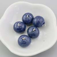 Aksesoris Dekoratif DIY Musim Panas Manna Miniatur Resin Mini 3D Buah-Buahan - Blueberry, Strawberry, Apel