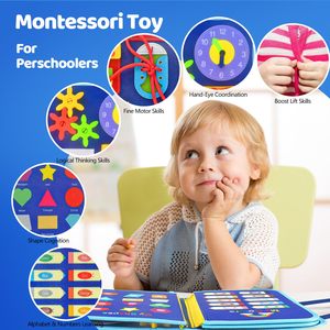 Nuovo arrivo Montessori scuola materna educativo sentito occupato bordo 8 pagine giocattolo da viaggio per migliorare l'intelligenza <span class=keywords><strong>dei</strong></span> bambini - Product Image 6