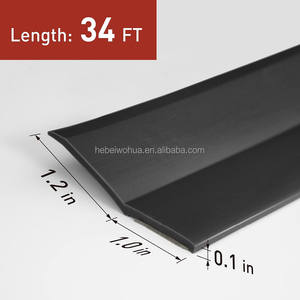 לבן 34 רגל מגבה מזג אוויר פסים אריגה איטום המוסך אוניברסלי לאטום הדלת לאטום העליון צדפות - Product Image 2