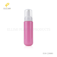 Bouteilles en plastique PET rose de 240 ml avec pompe à mousse et capuchon transparent pour nettoyant