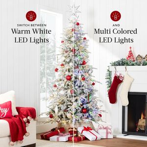 <span class=keywords><strong>Sapin</strong></span> de Noël artificiel éclairé Aspen 3,66 m, <span class=keywords><strong>sapin</strong></span> noble floqué pré-éclairé avec support, lumières LED multicolores blanches, qualité supérieure - Product Image 3