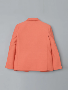 Blazer de Algodón con Textura de Durazno para Niños, Chaqueta Formal Elegante para Fiestas con Tela Premium y Ajuste Cómodo para Niños - Product Image 4