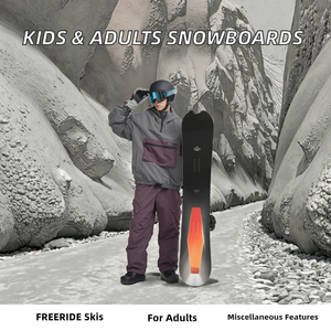 Children and Adults' <b>Snowboard</b> with Secure Buckle for Winter <b>Skiing</b> Adventures - Product Image 3