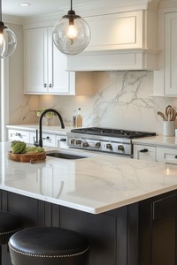 Quartz Calcutta Loria – Surface à fines veines, élégante, inspirée du Calacatta - Product Image 3