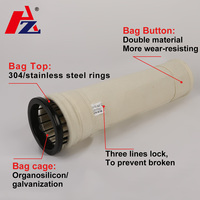 Collecteur de poussière en fibre de verre, PE en Polyester PPS P84 pfte FMS Nomex, chaussettes filtrantes, sac avec Membrane en PTFE