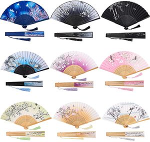 Abanico Plegable Floral Moderno de Alta Calidad a Bajo Precio, Abanico de Bambú para Bodas con Manivela, Técnica Pintada - Product Image 1