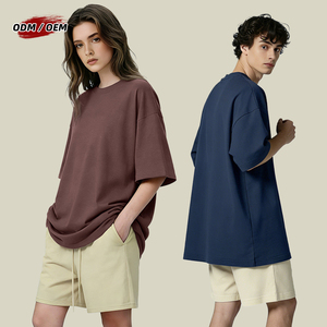 <span class=keywords><strong>T</strong></span>-<span class=keywords><strong>shirt</strong></span> Streetwear Homme 300G en Coton Pur Col Rond Coupe Ample <span class=keywords><strong>Anti</strong></span>-<span class=keywords><strong>UV</strong></span> et Antibactérien Manches Courtes - Product Image 4