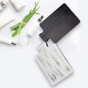 Plateaux de service en bois de bambou flottants modernes personnalisables avec pied en bois pour la maison ou la fête - Product Image 4