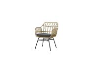 Ensemble de meubles de jardin 3 pièces pour extérieur : table basse et chaises en rotin (2+1)