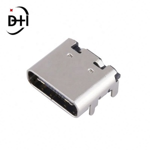 Connecteur de charge USB 3.1 Type C 16 broches femelle SMT pour carte de circuit imprimé (PCB) à souder - Product Image 4