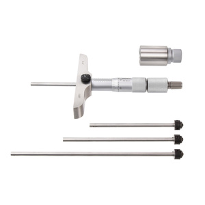 Precision Depth Asimeto <b>Micrometer</b> Kit 0-6″ .001″ Graduation ±.0001″ Accuracy Complete with Case & Rods - Product Image 6