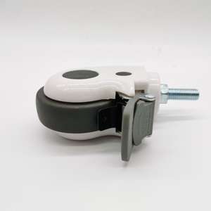 <span class=keywords><strong>3</strong></span> 4 5 इंच उच्च गुणवत्ता वाले टीपीआर डबल बॉल बेयरिंग ठोस स्टेम स्विस मेडिकल अस्पताल बिस्तर कैस्टर पहियों - Product Image 3