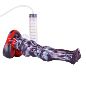 Spuitende Realistische Paardendildo Penis Haan Anale Plug Zachte Siliconen Ejaculerende Dildo 'S G-Spot Orgasme Volwassen Seksspeeltjes - Product Image 3